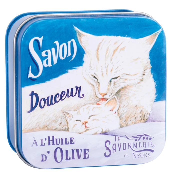 Savon boîte métal ROSE