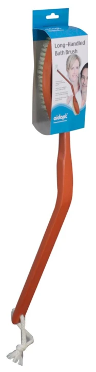 Brosse de bain à long manche ergonomique