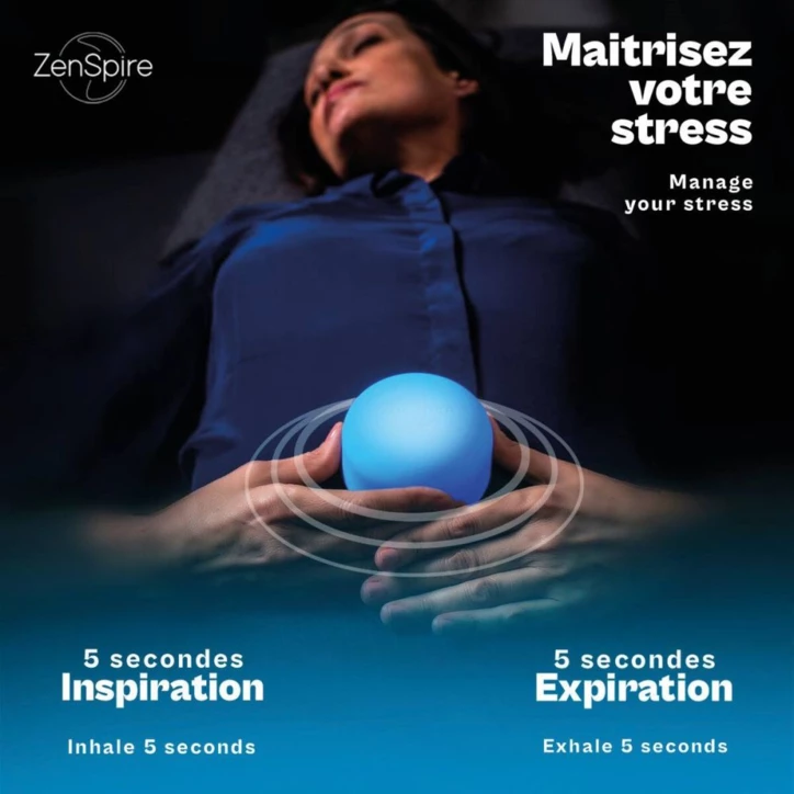 Coach nomade de respiration et cohérence cardiaque ZENSPIRE+®