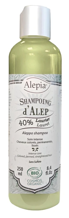 Shampoing d'Alep Aloe Vera 40 % Laurier