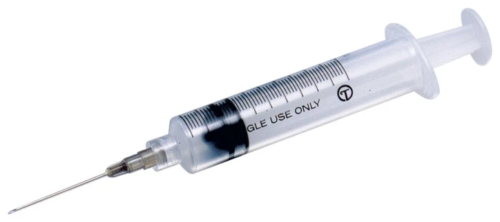 Seringue 3 pièces avec aiguille