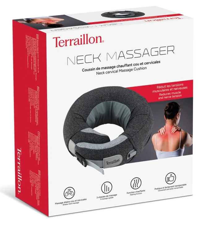 Coussin de massage chauffant cou et cervicales Neck Massager