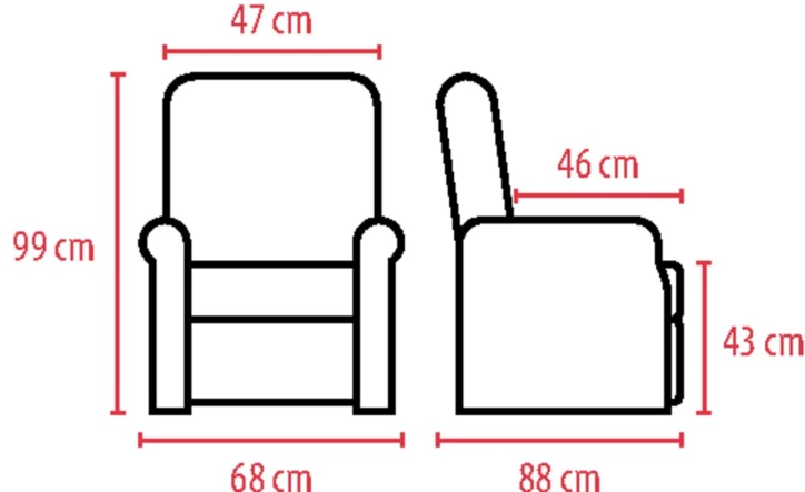 Fauteuil releveur LUCIE Mini - 1 moteur