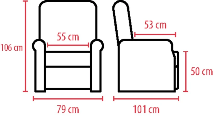 Fauteuil releveur LOUISE - 4 moteurs