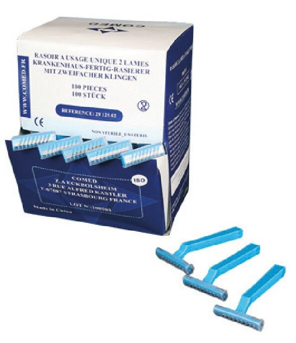 Rasoir à usage unique 2 lames