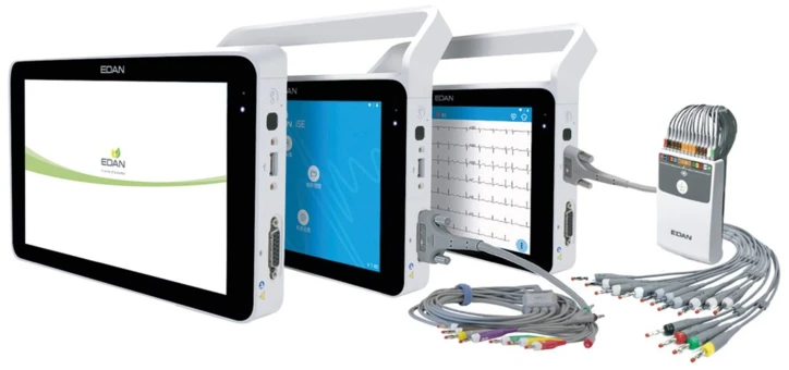 ECG ISE sur tablette tactile