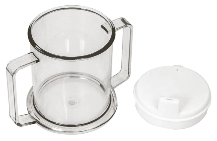 Tasse plastique transparent 2 anses