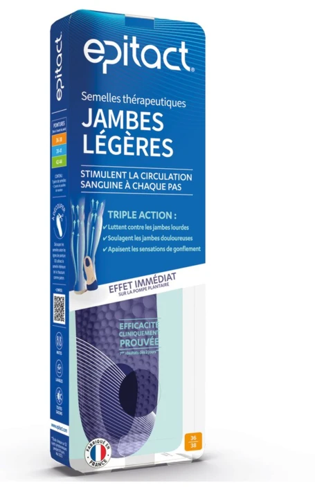 Semelle thérapeutique jambe légère EPITACT®