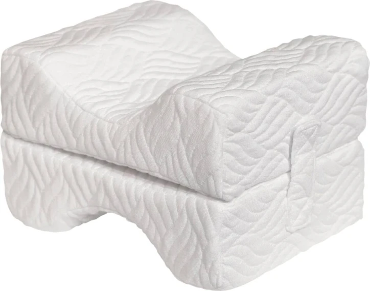 Coussin positionnement de genoux à mémoire de forme