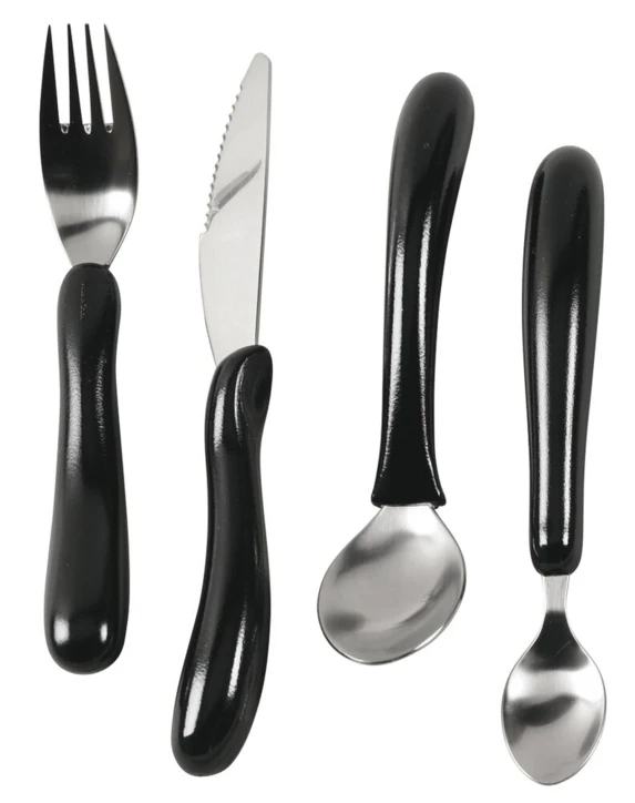 Kit de 4 couverts noirs