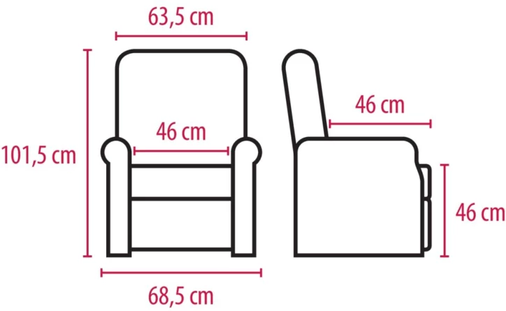 Fauteuil releveur NORWITCH - 1 moteur