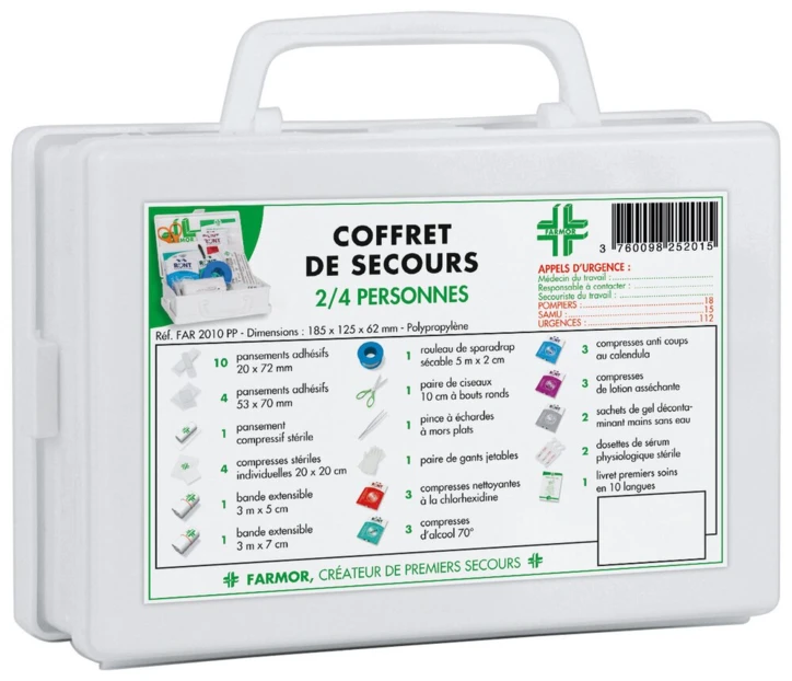Coffret de secours 2 à 4 personnes