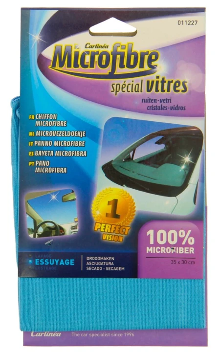 Chiffon microfibres spécial vitres Carlinéa