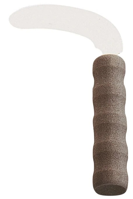 Couverts courbés avec manche en mousse gris