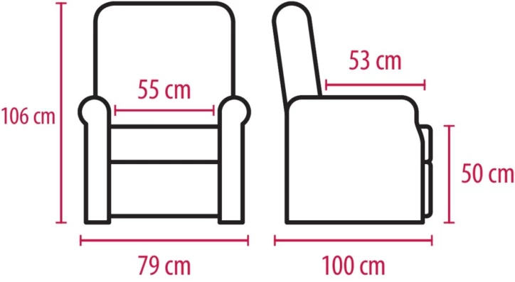 Fauteuil releveur LOUISE - 4 moteurs
