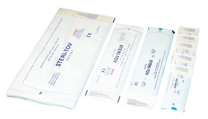 Sachet de stérilisation à fermeture autocollante