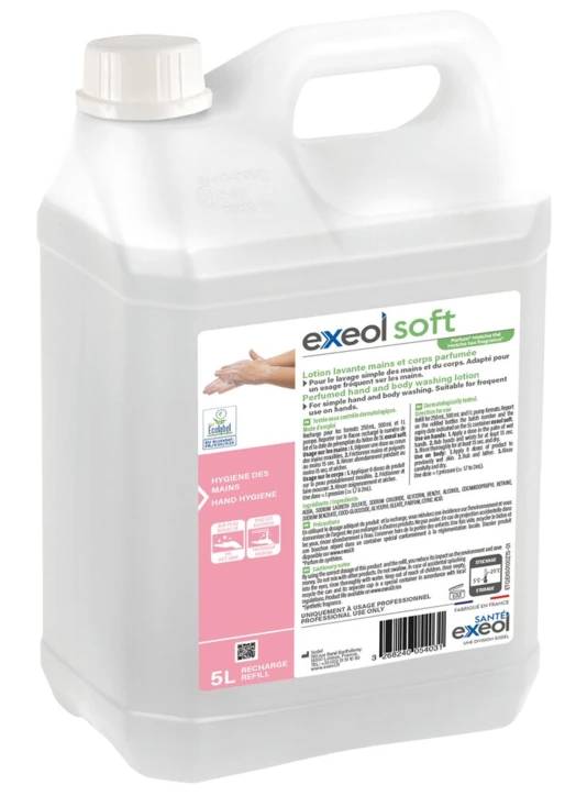 Lotion lavante mains et corps parfumée EXEOL SOFT