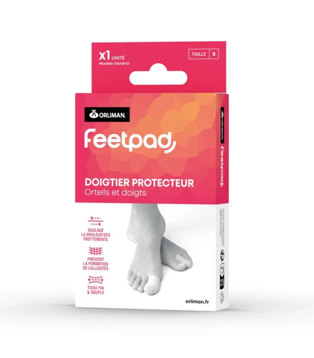 Tube protecteur gel et tissu orteils et doigts Orliman FeetPAD®