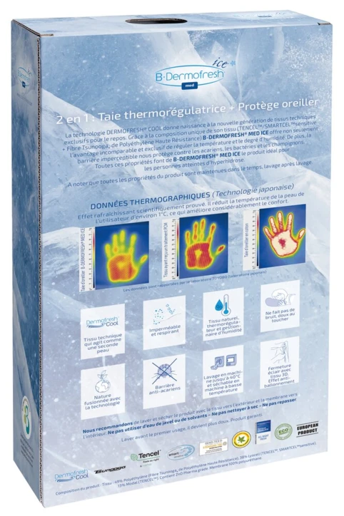 Taie d'oreiller thermorégulatrice