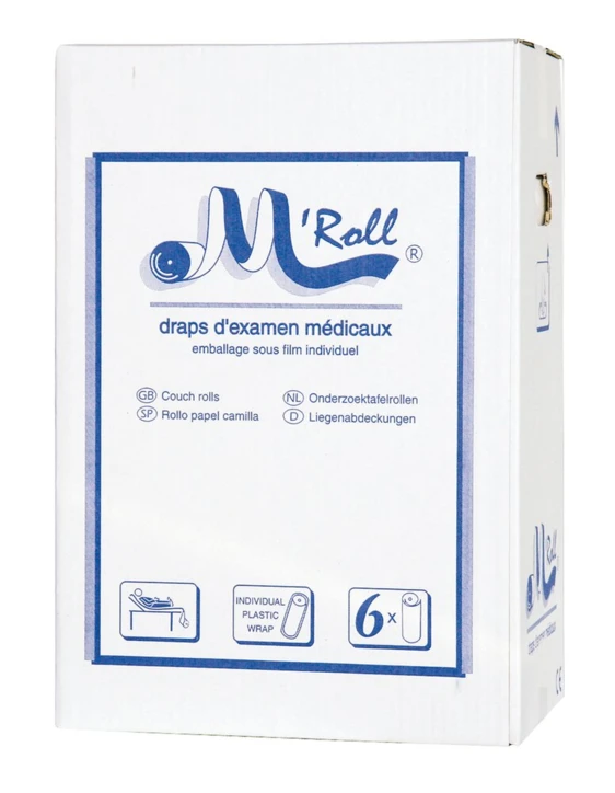 Draps d'examen ouaté plastifié