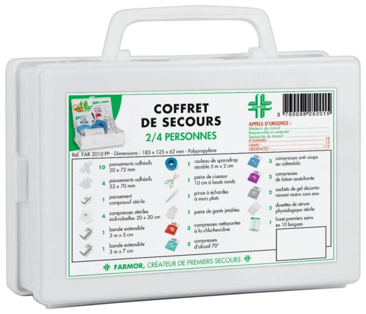 Coffret de secours 2 à 4 personnes