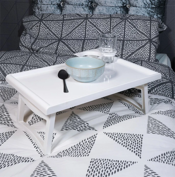 Plateau de lit pliant avec emplacement tasse