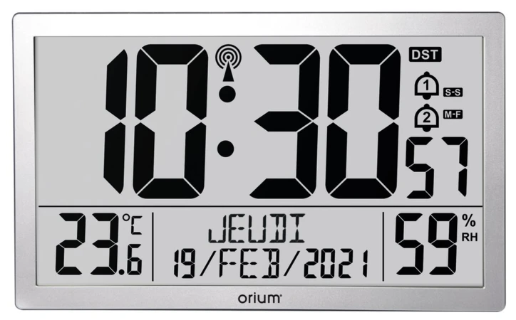 Horloge RC calendrier digital géant