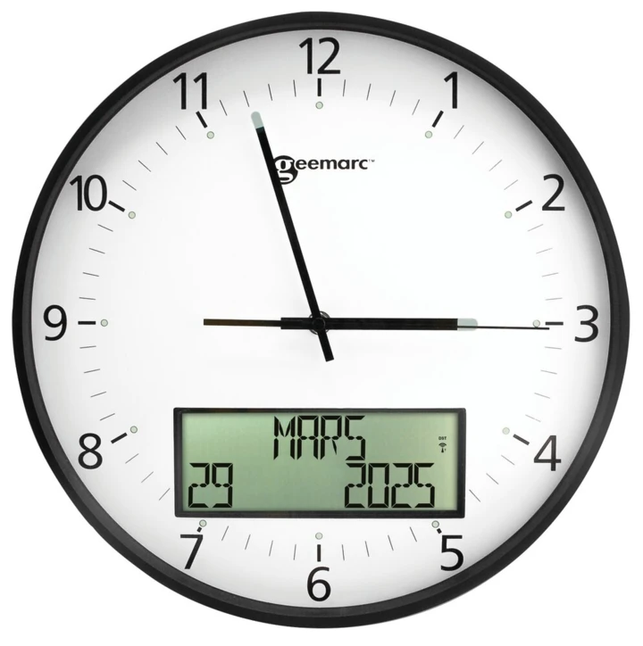 Horloge analogique avec écran numérique Viso 60