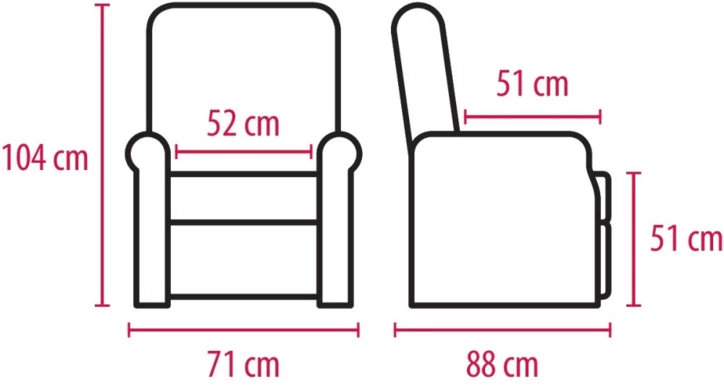 Fauteuil releveur extérieur NICE - 1 moteur