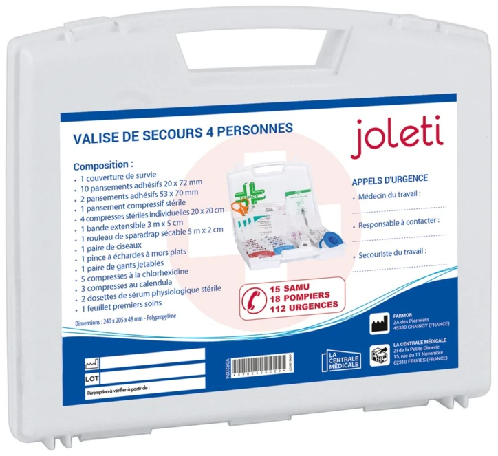 Valise de secours JOLETI 4 personnes