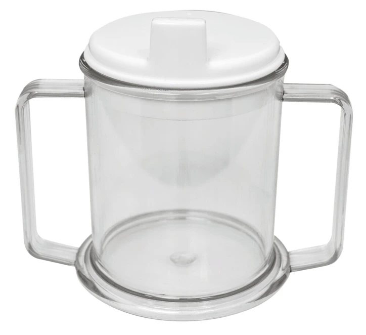 Tasse plastique transparent 2 anses