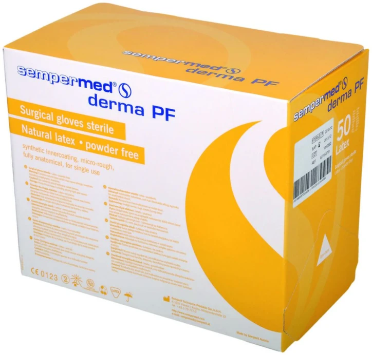Gant latex Sempermed® derma PF non poudré stérile