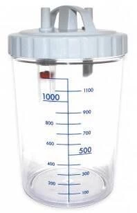 Bocal complet 1200 ml pour aspirateurs Vacu Aide