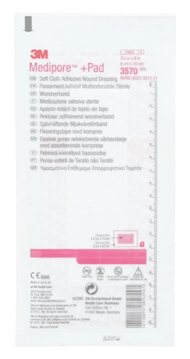 Pansement absorbant stérile multi-extensible 3M™ MEDIPORE™ + PAD(18)