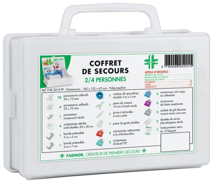 Coffret de secours 2 à 4 personnes