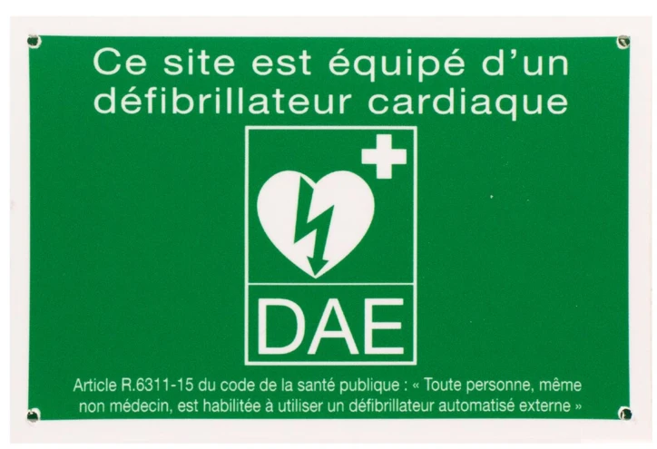 Panneaux de signalisation pour défibrillateur