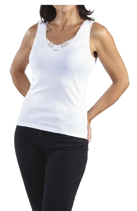 Débardeur broderie sans couture