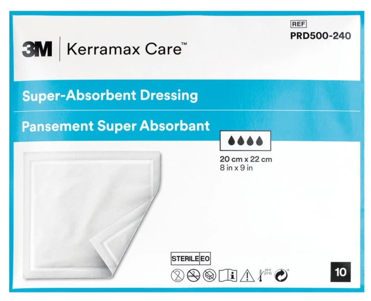 Pansement hydrocellulaire super absorbant KERRAMAX CARE™