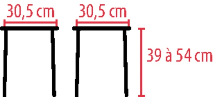 Tabouret de douche compact QUATTRO