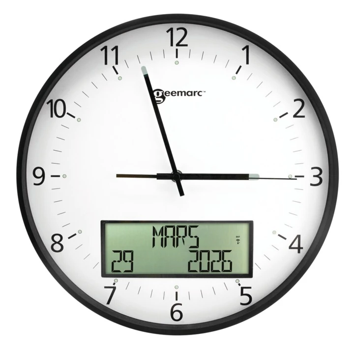 Horloge analogique avec écran numérique Viso 60
