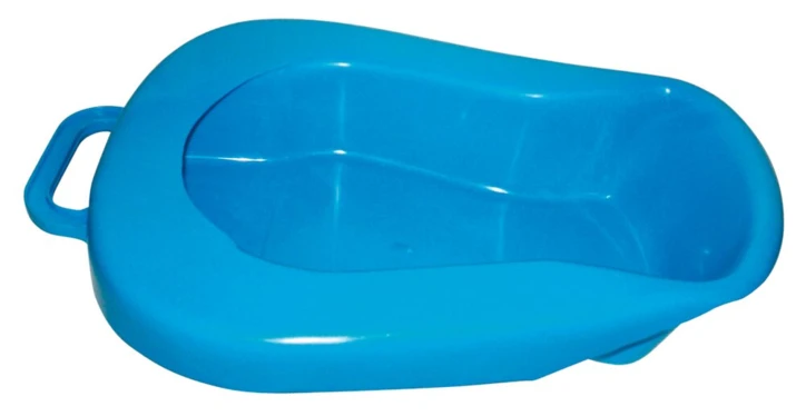 Bassin de lit avec couvercle bleu