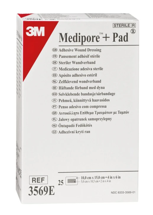 Pansement absorbant stérile multi-extensible 3M™ MEDIPORE™ + PAD(18)