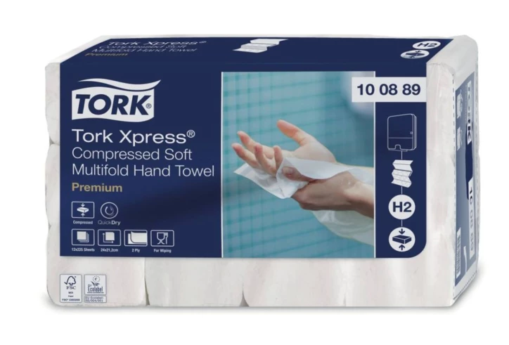Essuie-mains compressés interfoliés doux TORK XPRESS®