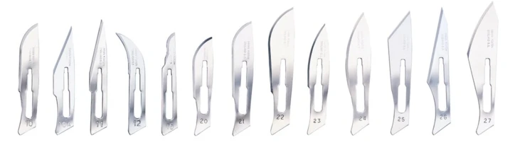 Lame de bistouri stérile