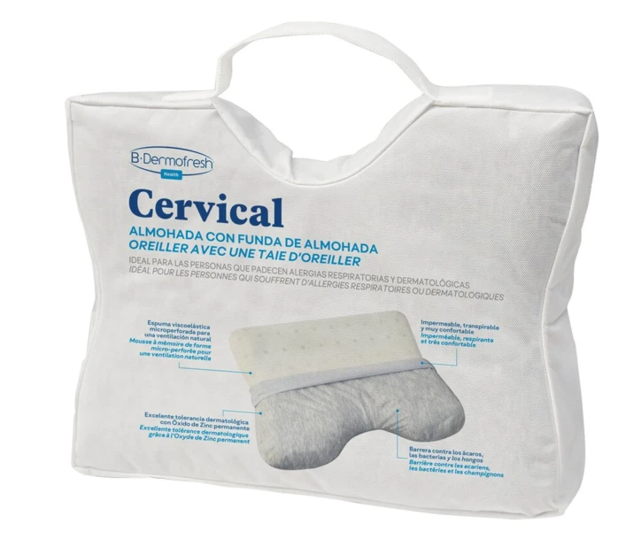Oreiller avec découpe cervical B-DERMOFRESH