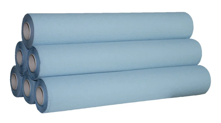 Draps d'examen ouaté plastifié