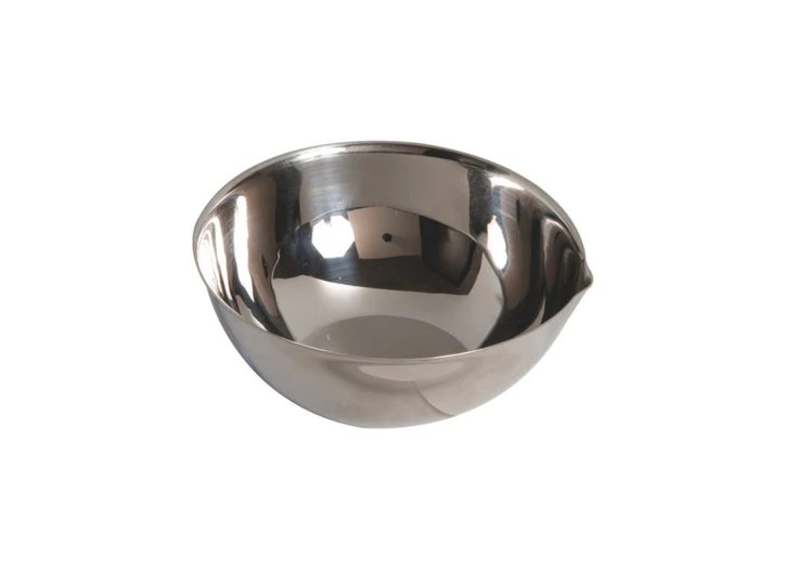 Cupule inox avec bec fond plat