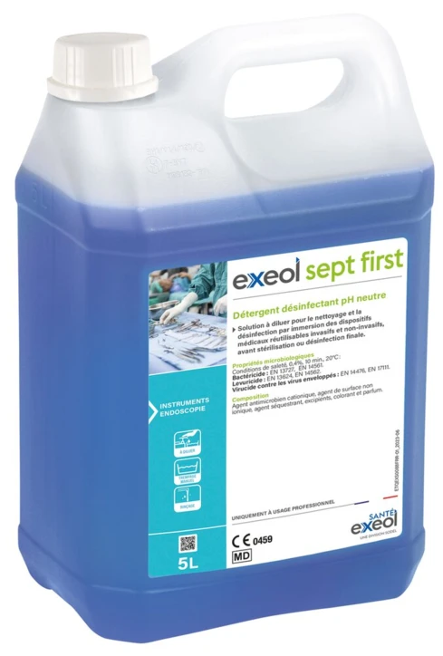 Détergent désinfectant pH neutre EXEOL SEPT FIRST