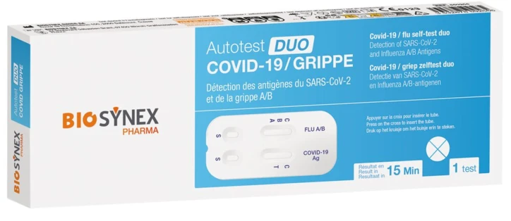 Autotest duo COVID-19 et GRIPPE