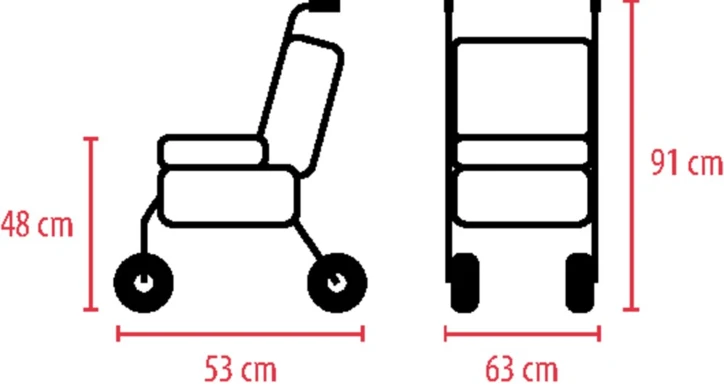 Rollator à 4 roues CARE PLUS®